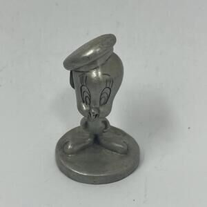 Tweety Bird 2-1/4” Warner Bros With Baret Hat Pewter Figure Rawcliffe USA 1994